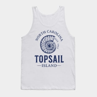 Topsail Island, NC Summertime Vacationing Seashell Tank Top